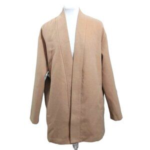 H BY HALSTON Beige oversized/boyfriend coat